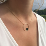 Collier cercle et pastille