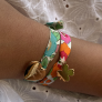 Bracelet coeur sur Liberty pour enfant