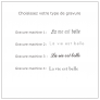 type de gravures