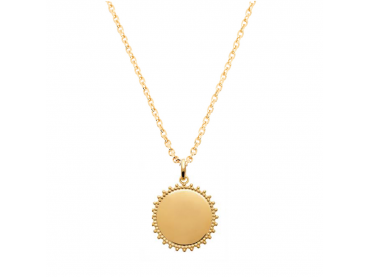 Collier Médaille Soleil personnalisé