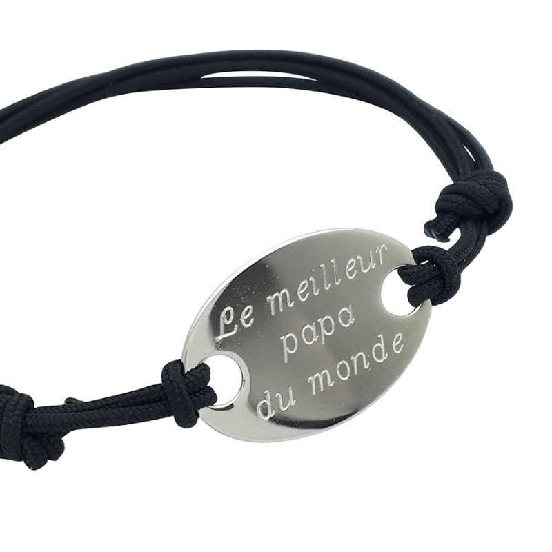 Bracelet personnalisé ovale pour lui