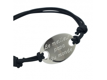 Bracelet personnalisé ovale