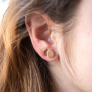 Boucles d'oreilles lunes en plaqué or