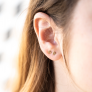 Boucles d'oreilles mini puces