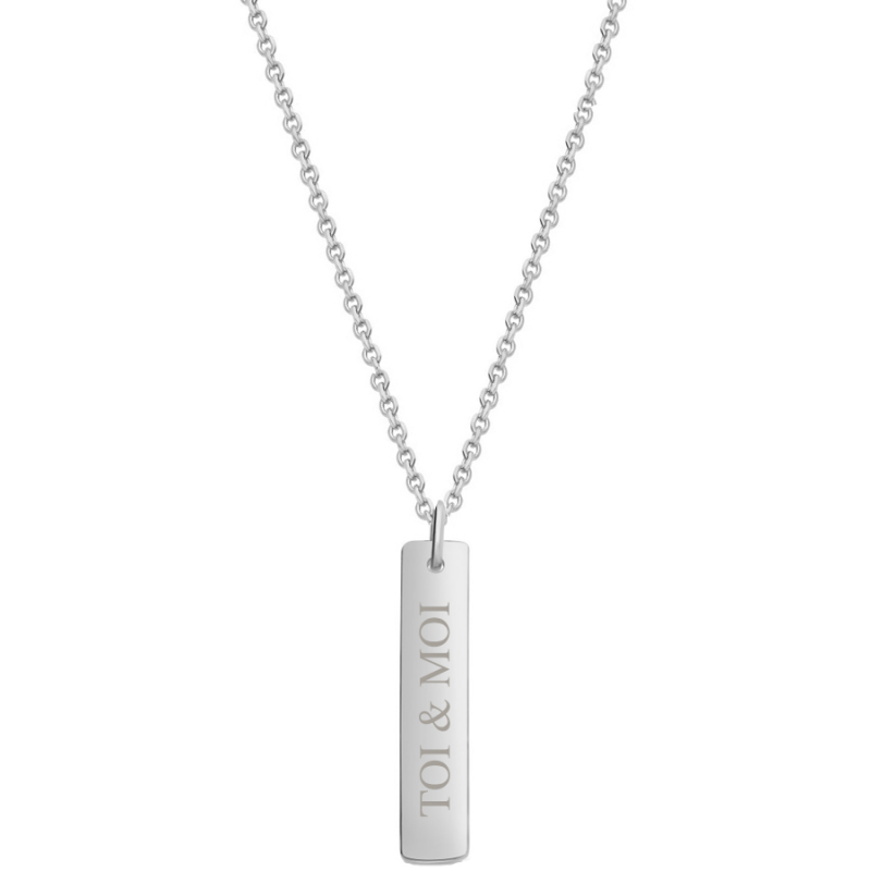 Collier barrette homme
