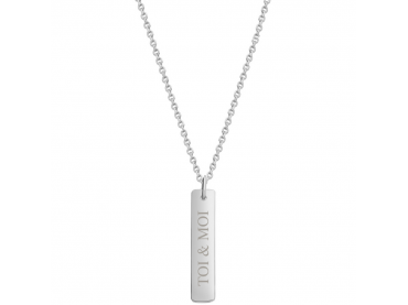 Collier barrette homme
