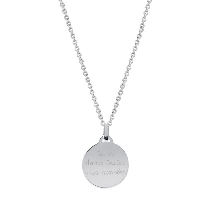 Collier médaillon homme