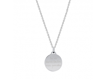 Collier médaillon homme