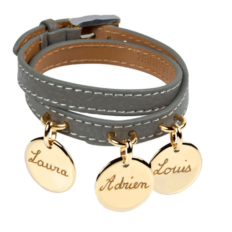 Bracelet cuir 2 tours