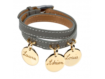 Bracelet cuir 2 tours