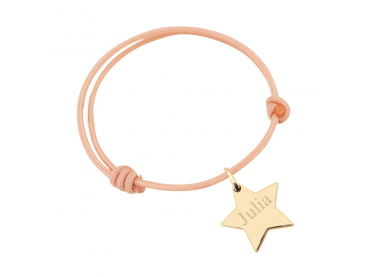 Bracelet enfant étoile gravée 20 mm