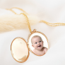 Collier médaillon secret