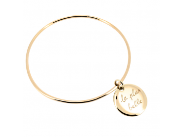 Bracelet jonc et médaille