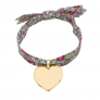 Bracelet coeur sur Liberty pour enfant