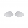 Boucles d'oreilles nuage argent