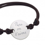 Bracelet personnalisé plaque pour lui