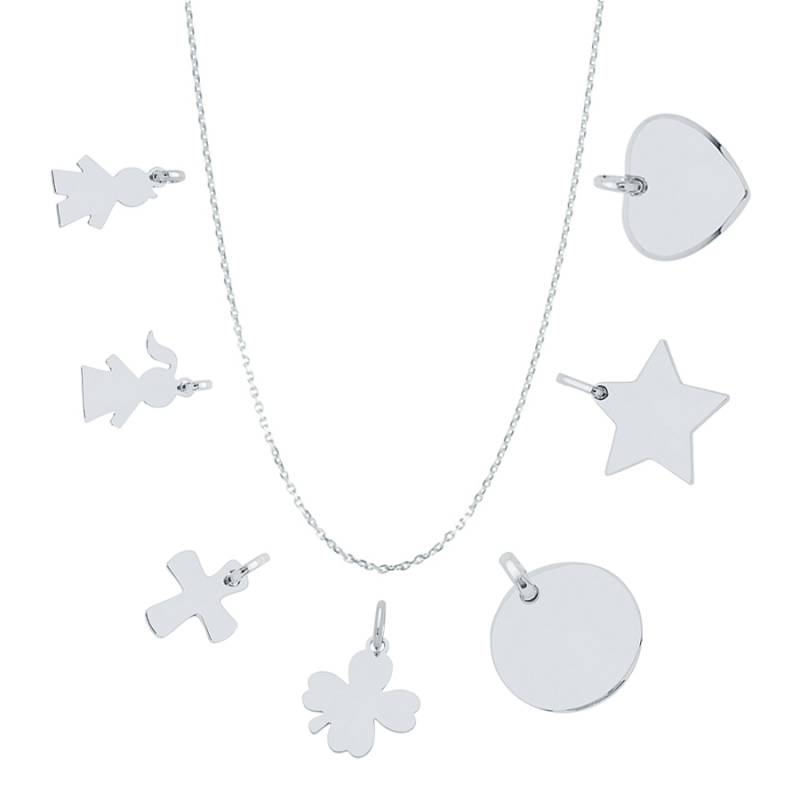 Collier charms argent