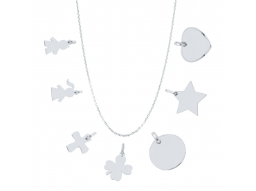 Collier charms argent
