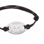 Bracelet personnalisé ovale pour lui